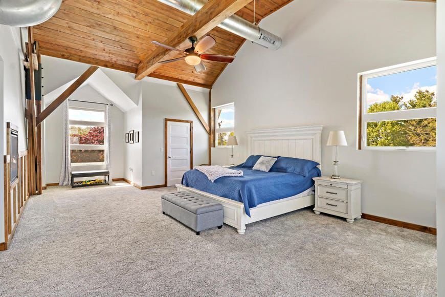 The master bedroom